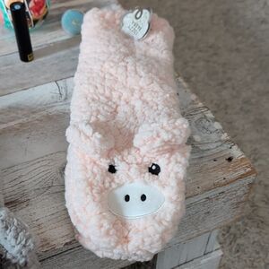 Fuzzy Babba Pig Slipper Socks